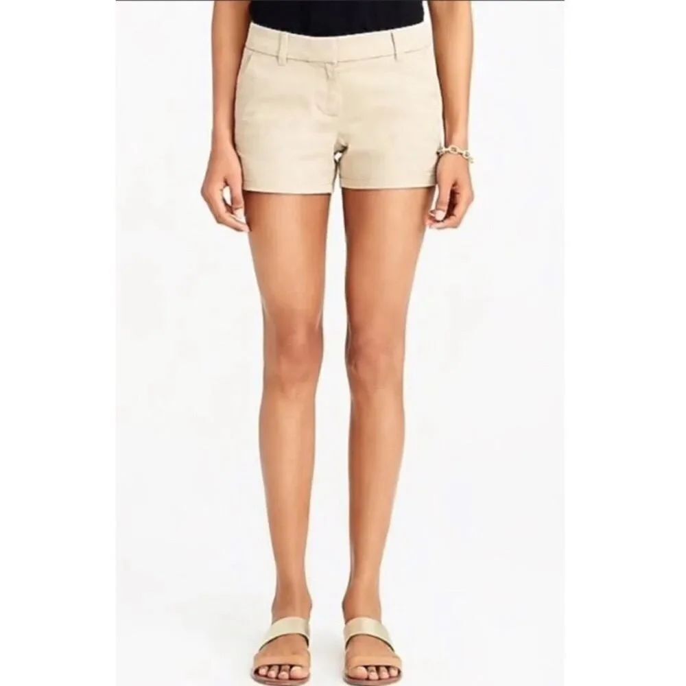 J.Crew Tan Khaki 3” Chino Shorts Size 12